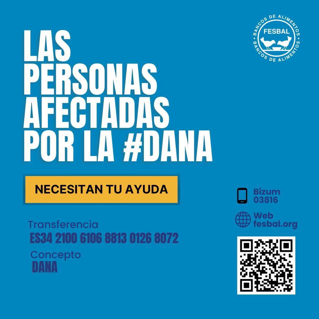 El Banco de Alimentos de Cantabria con las personas afectadas por la DANA